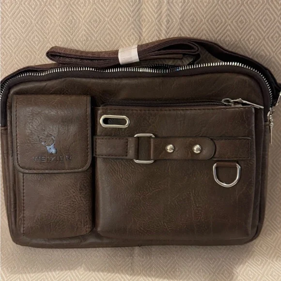Weixier Mens Business Handbag Crossbody/Shoulder Bag Briefcase Messenger Bag - Picture 6 of 6